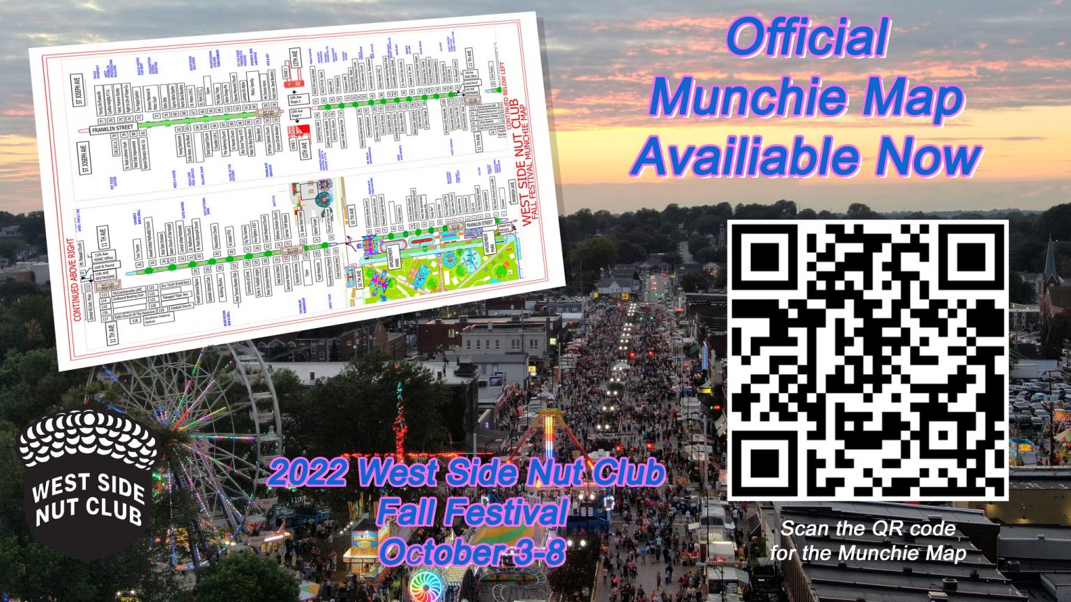 West Side Nut Club Fall Festival MUNCHIE MAP is out for 2022! WABX